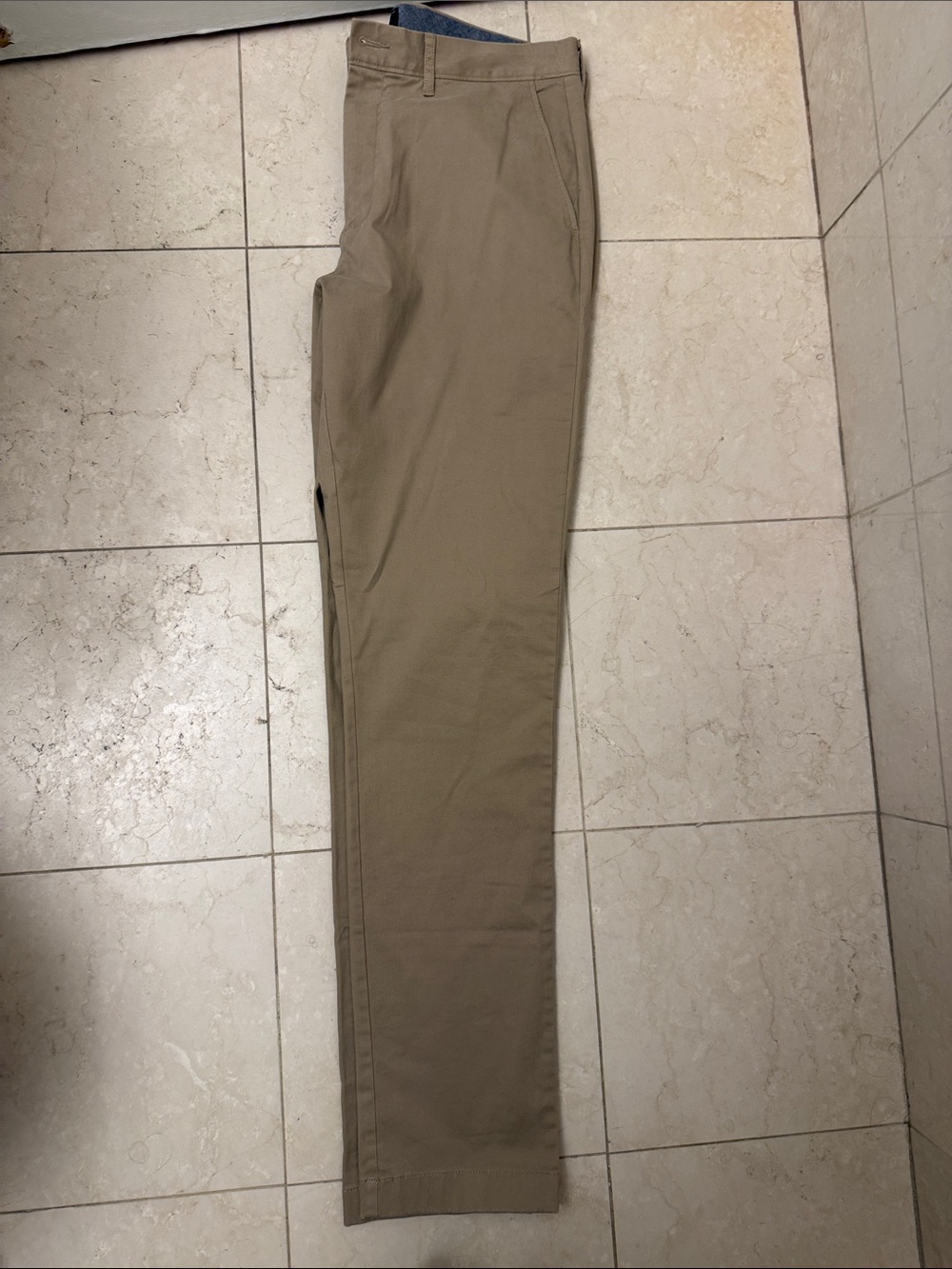 J. Crew Men's Khaki Straight Chinos in Tan